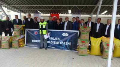 Kilis ilinde yürütülen Sertifikalı Tohum Dağıtım Projeleri kapsamında toplamda 737