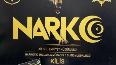 Kilis'te uyuşturucu operasyonunda yakalanan şüpheli tutuklandı. Narkotik Suçlarla Mücadele Şube
