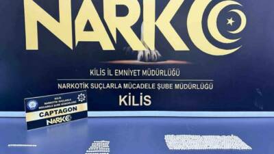 Kilis'te uyuşturucu ticaretine yönelik operasyonda 658 adet captagon ele geçirildi.