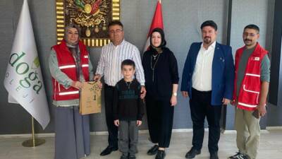 Adıyaman Doğa Koleji 2. sınıf öğrencisi Osman Hulusi Ersoy, Türk