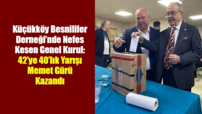 Küçükköy Besnililer Derneği’nin Olağan Genel Kurul Toplantısı, dernek lokalinde yoğun