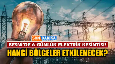 AKEDAŞ tarafından Besni ve bağlı köylerde 16–22 Kasım 2025 tarihleri