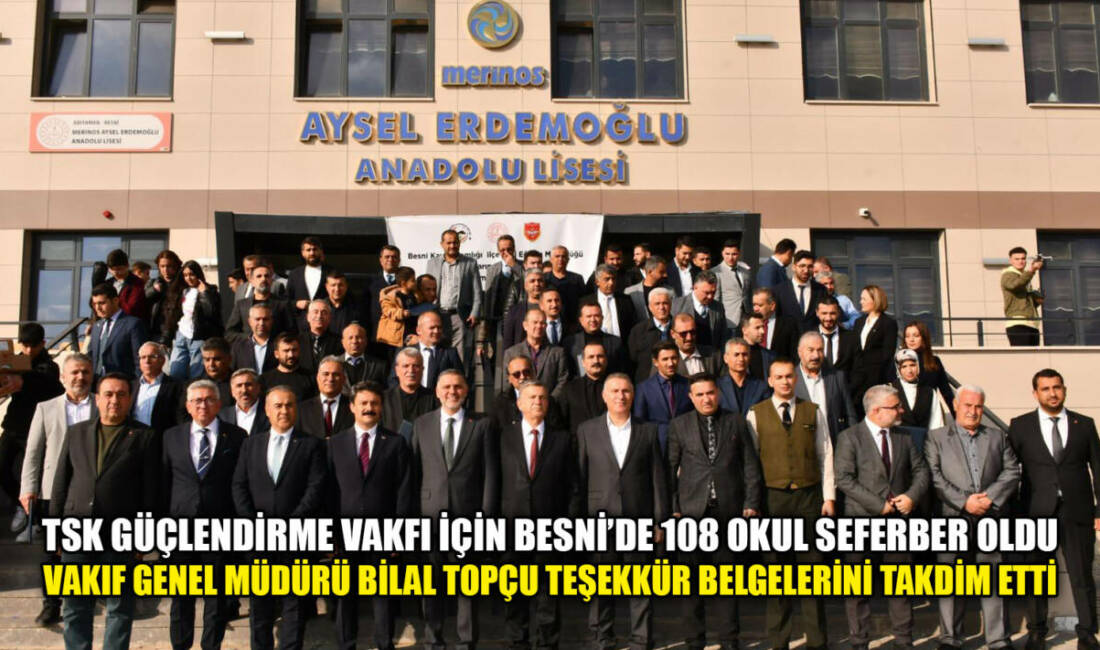 TSKGV Genel Müdürü Bilal Topçu, Besni'de düzenlenen kermes açılışına katıldı;