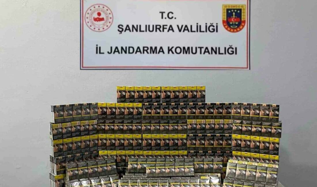 Şanlıurfa'da jandarma ekipleri, Viranşehir ve Suruç ilçelerinde tütün ve alkol