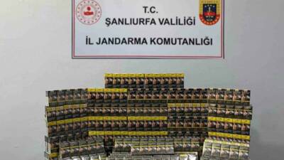 Şanlıurfa'da jandarma ekipleri, Viranşehir ve Suruç ilçelerinde tütün ve alkol