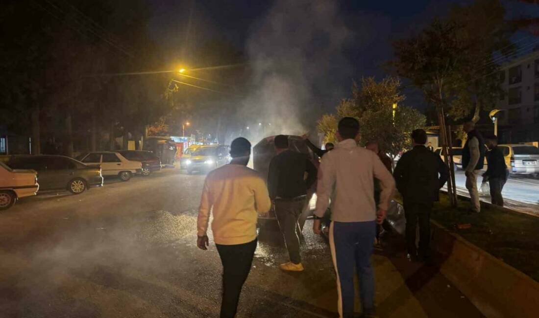 Adıyaman’da Turgut Reis Mahallesi'nde eski devlet hastanesi yakınlarında seyir halindeki