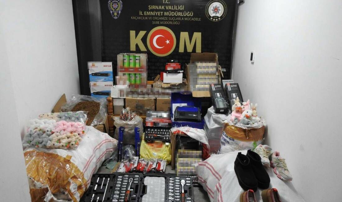 Şırnak İl Emniyet Müdürlüğü, kaçakçılıkla mücadele kapsamında gerçekleştirdiği operasyonlarda 45