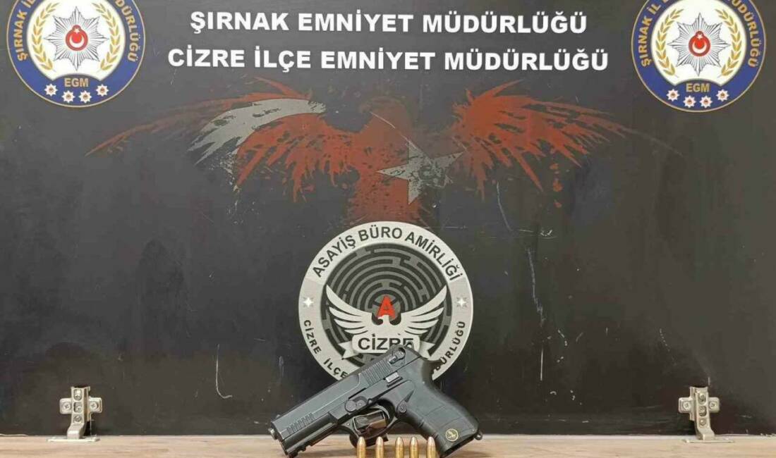 Cizre ilçesinde bir iş yeri sahibini silahla tehdit eden ve