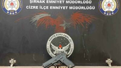 Cizre ilçesinde bir iş yeri sahibini silahla tehdit eden ve