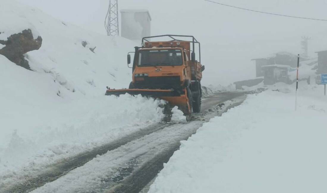 Tanin geçidinde yol açma çalışmaları başladı Şırnak'ta etkili olan kar yağışı nedeniyle birçok köy yolu ulaşıma