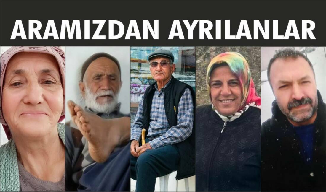 11-12.12.2025 Perşembe, Cuma gününe ait Besni’de Vefat Edenler köşesi.