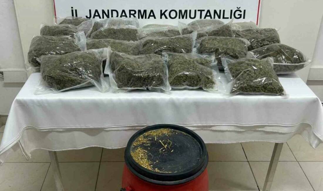 Şanlıurfa’da jandarma ekipleri tarafından gerçekleştirilen operasyon kapsamında toplam 21 kilo