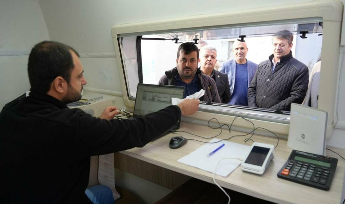 Adıyaman Belediyesi mobil ikram aracından sonra mobil vezne hizmetini de