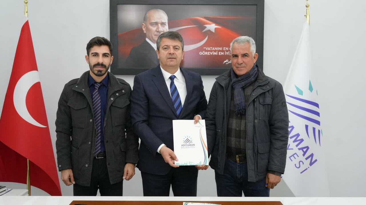 Adıyaman Belediye Başkanı Abdurrahman Tutdere ile hayırsever iş insanı Osman