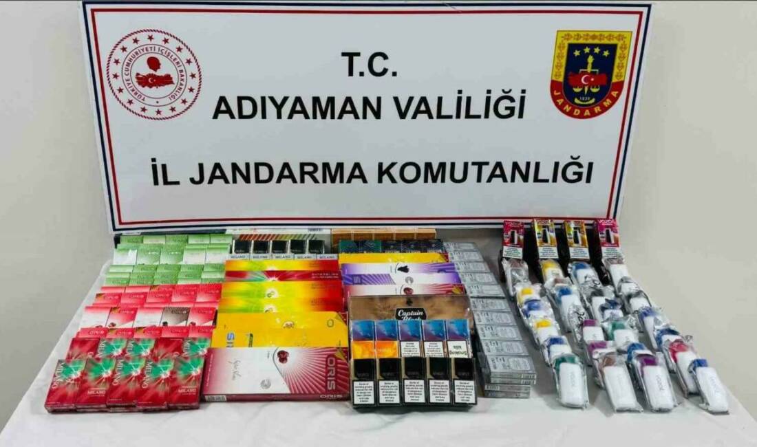 Adıyaman İl Jandarma Komutanlığı ekipleri, kaçakçılıkla mücadele kapsamında Adıyaman Cumhuriyet