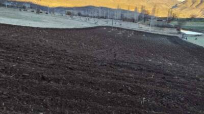 Şırnak'ın Uludere ilçesine bağlı Şenoba beldesindeki çiftçiler, kış aylarında kar