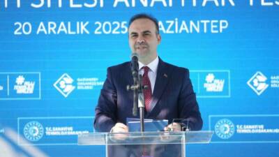 Sanayi ve Teknoloji Bakanı Mehmet Fatih Kacır, Gaziantep’te OSB İsale