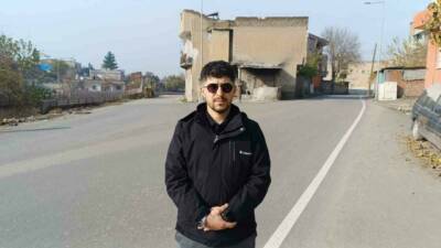 Batman'da iki çocuk babası olan Ahmet Kan, ailesine vedalaşma mesajı