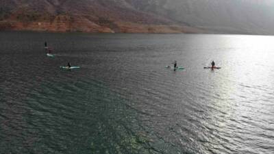 Siirt’te kano ve sup severler, Botan Vadisi Milli Parkı’nda doğanın