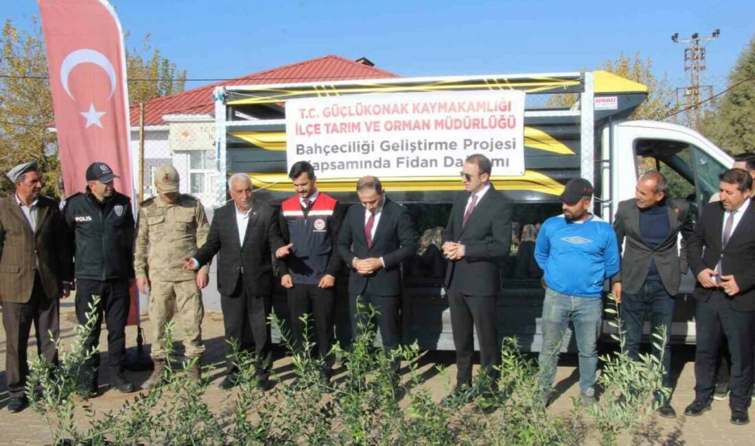 Şırnak’ın Güçlükonak ilçesinde, "Bahçeciliği Geliştirme Projesi" kapsamında çiftçilere 4 bin