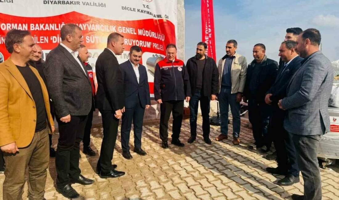 Diyarbakır'ın Dicle ilçesinde 'Sütümü Koruyorum' Projesi kapsamında Çavlı Hayvancılık Kooperatifine