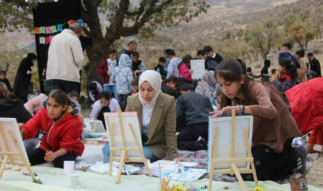 Gabar Dağı, petrol değil, çocukların yapılan resim etkinliği ile gündeme