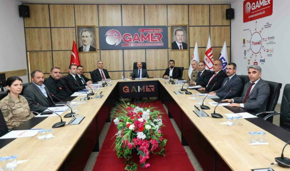 Adıyaman'da Vali Osman Varol başkanlığında İl Güvenlik ve Acil Durumlar