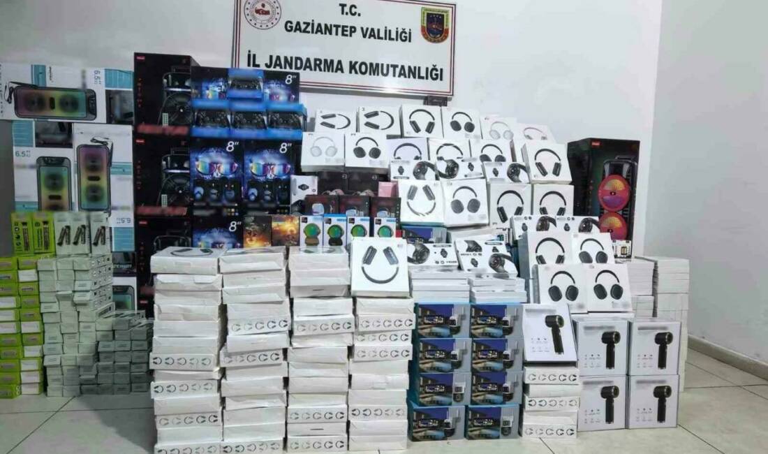Gaziantep'te gerçekleştirilen operasyonda 1,5 milyon TL değerinde kaçak elektronik eşya