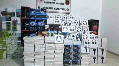 Gaziantep'te gerçekleştirilen operasyonda 1,5 milyon TL değerinde kaçak elektronik eşya