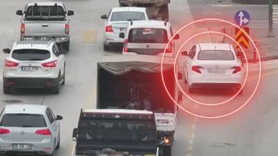 Gaziantep'te trafikte kural dışı şerit ihlali yapan 810 araç sürücüsüne