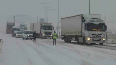 Batman’ın Gercüş ilçesinde etkili olan tipi ve kar yağışı nedeniyle