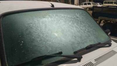 Adıyaman’ın Gölbaşı ilçesinde hava sıcaklıklarının mevsim normallerinin altına düşmesiyle birlikte