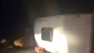 Diyarbakır’ın Çınar ilçesinde inşaat işçilerini taşıyan minibüsün devrilmesi sonucu meydana