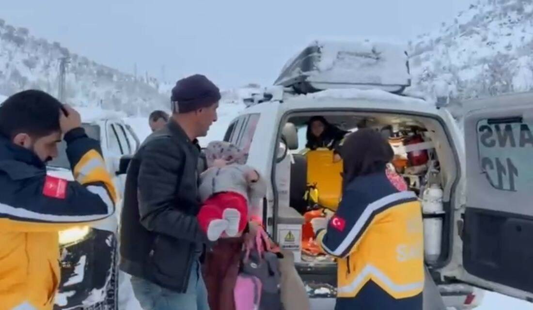 Siirt’in Şirvan ilçesinde böbrek rahatsızlığı bulunan 3 yaşındaki çocuk, kar