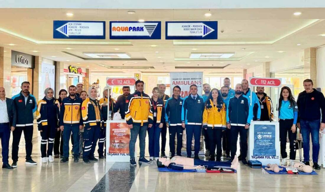 Mardin'in Kızıltepe ilçesinde Acil Sağlık Hizmetleri Haftası kapsamında etkinlik düzenlendi.