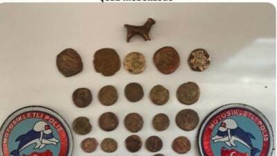 Mardin’de polis ekipleri tarafından düzenlenen operasyonda tarihi eser niteliğinde 45