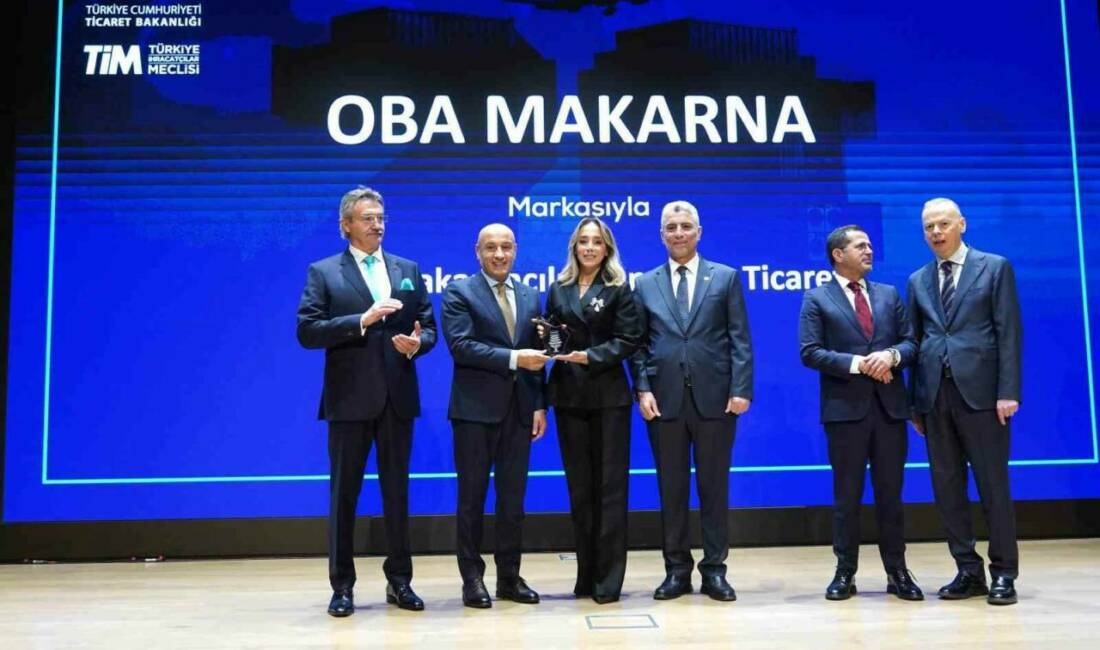 Oba Makarna, Turquality Ödülleri kapsamında "En Çok Ülkeye İhracat Yapan