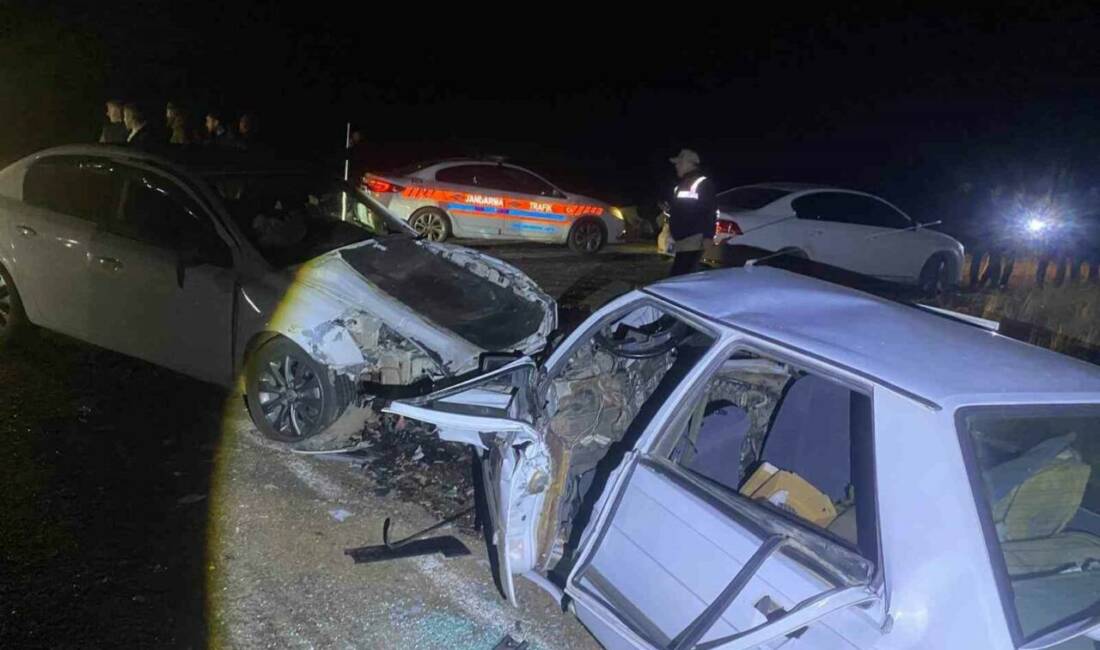 Şanlıurfa’nın Siverek ilçesinde iki otomobilin kafa kafaya çarpışması sonucu meydana