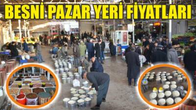 Besni’nin geleneksel lezzetlerinin satıldığı Şire Pazarı’nda ürün fiyatları güncellendi. Kuru