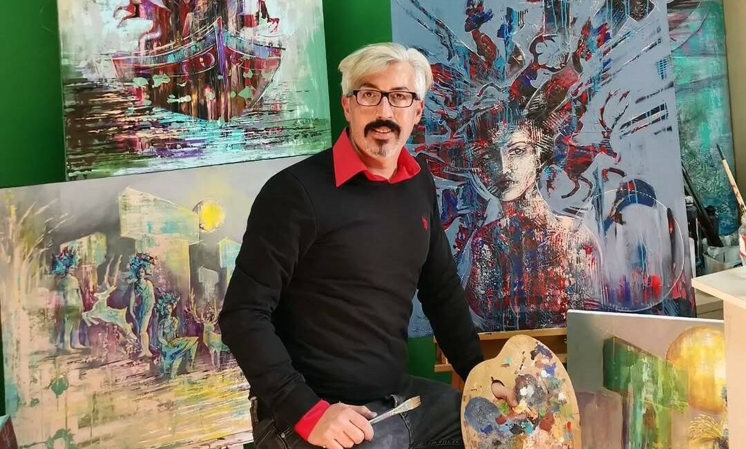 Adıyamanlı ressam Azmi Atilla, Anadolu'nun tarihini ve kültürel mirasını yansıtan