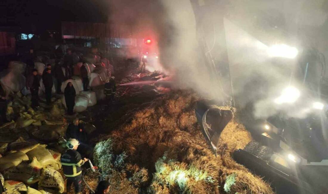 Eyyübiye ilçesinde bir samanlıkta çıkan yangın hızla kontrol altına alındı.