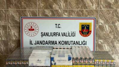 Şanlıurfa’da jandarma ekipleri tarafından gerçekleştirilen operasyonda 7 bin 958 paket
