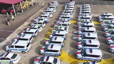 Şırnak İl Emniyet Müdürlüğüne 189 yeni hizmet aracı teslim edildi.