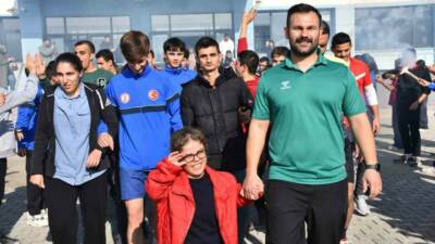 Şanlıurfa’nın Siverek ilçesinde Spor Lisesi öğrencileri, Siverek Özel Eğitim ve