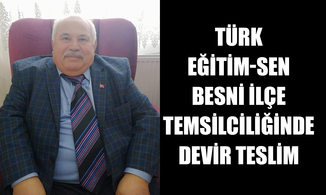 Türk Eğitim-Sen Besni İlçe Temsilcisi Fuat Akdeniz, 26 yıldır sürdürdüğü