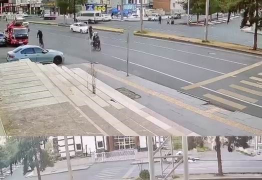 Diyarbakır’da yolun karşısına geçmeye çalışan kadına motosiklet çarpması sonucu 2