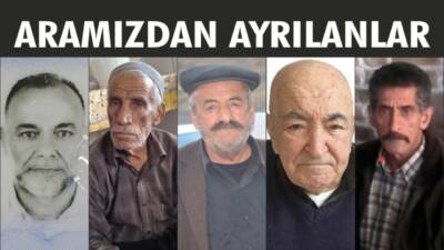 03-05.01.2026 Cumartesi, Pazar, Pazartesi gününe ait Besni’de Vefat Edenler köşesi.