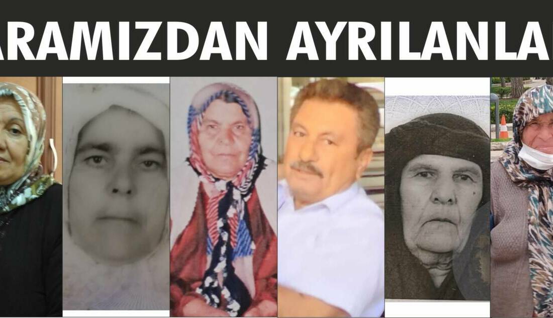 18-20.01.2026 Pazar, Pazartesi, Salı gününe ait Besni’de Vefat Edenler köşesi.