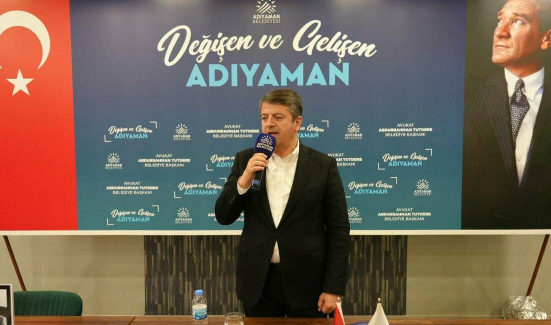 Adıyaman Belediye Başkanı Abdurrahman Tutdere, 10 Ocak Çalışan Gazeteciler Günü