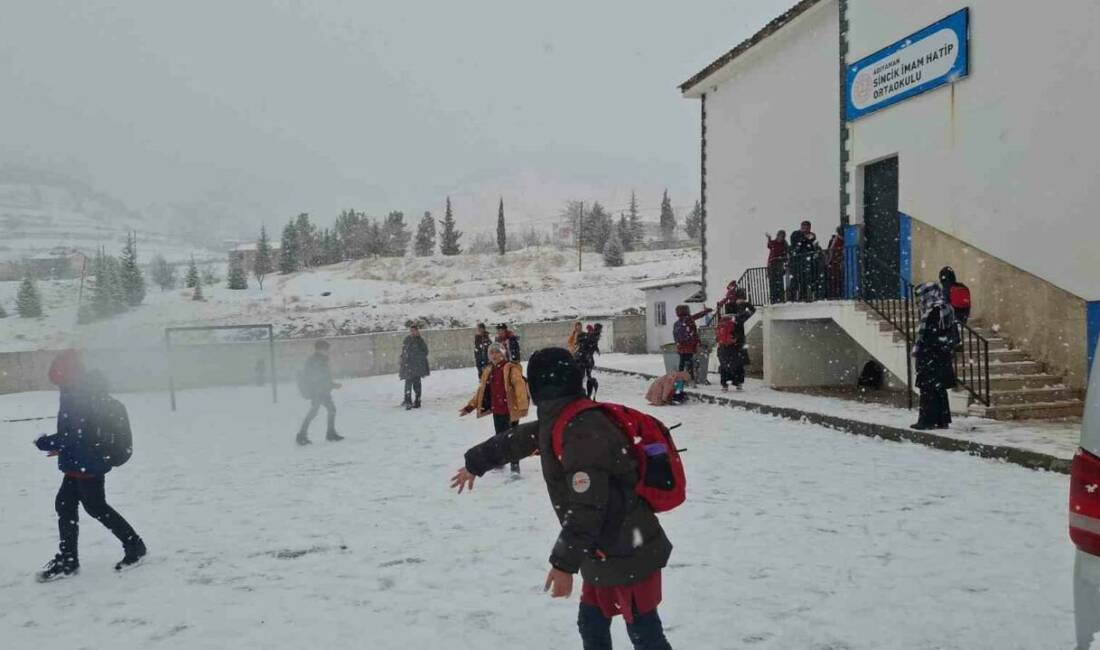 Adıyaman’ın Sincik, Gerger ve Çelikhan ilçelerinde etkili olan yoğun kar